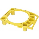 Rubbermaid BRUTE Rim Caddy for 44 Gallon Receptacles - Yellow